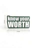 Know your worth