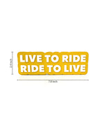 live to ride , ride to live